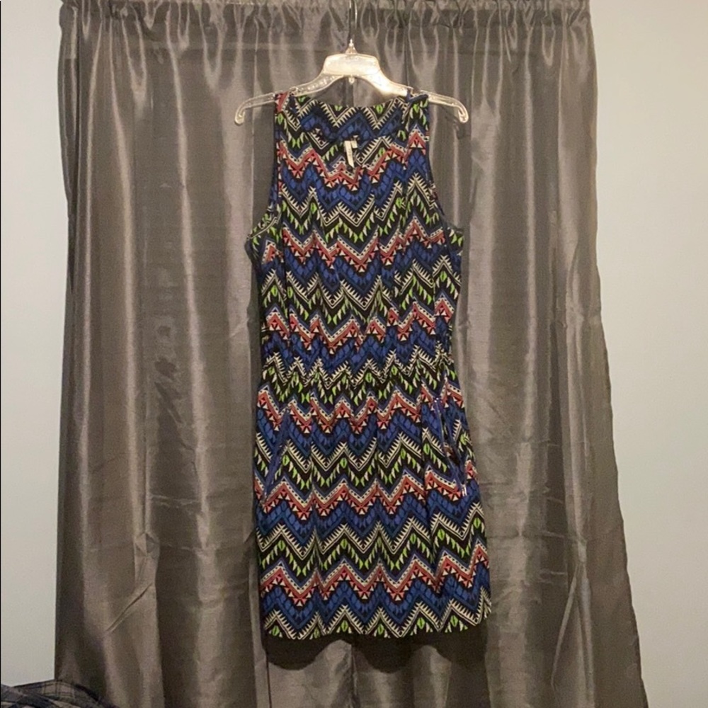 Chevron pattern dress